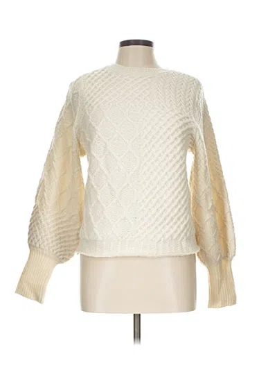Pre-owned Frame Wool Pullover Sweater In Ivory