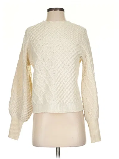 Pre-owned Frame Wool Pullover Sweater In White