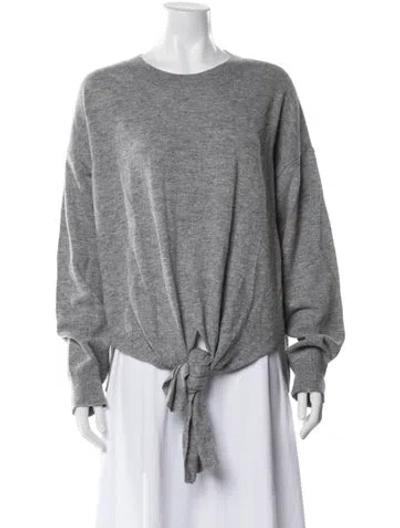 Pre-owned Frame Wool Scoop Neck Sweater In Gray