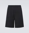 Frame Men's Wool Relaxed Fit Pull-on Shorts In Black