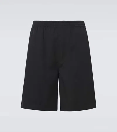 Frame Men's Wool Relaxed Fit Pull-on Shorts In Black