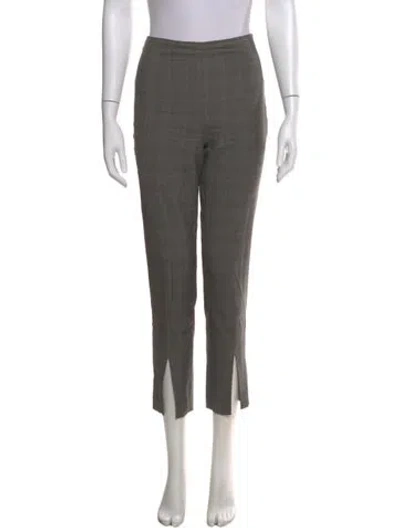 Pre-owned Frame Wool Straight Leg Pants In Gray