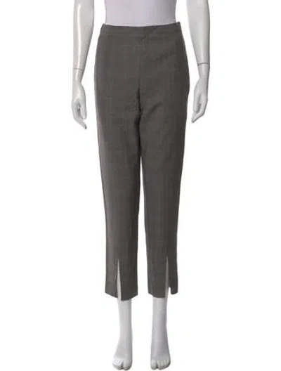 Pre-owned Frame Wool Straight Leg Pants In Gray