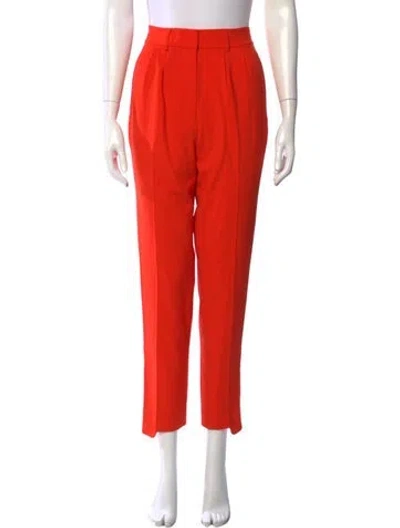Pre-owned Frame Wool Straight Leg Pants In Orange