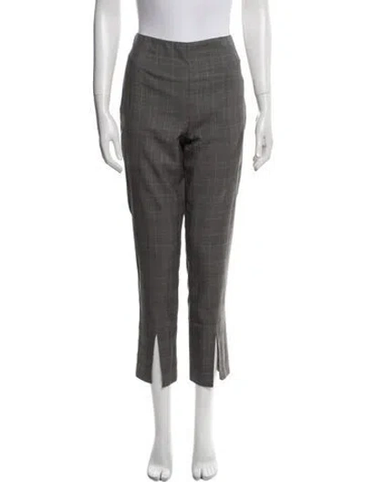 Pre-owned Frame Wool Straight Leg Pants In White