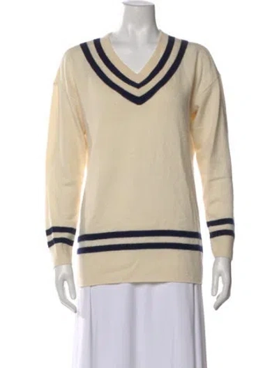 Pre-owned Frame Wool Striped Sweater