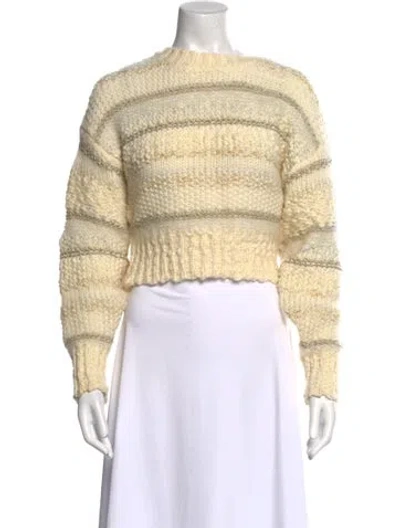 Pre-owned Frame Wool Striped Sweater In Neutral