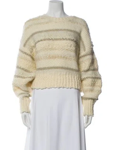 Pre-owned Frame Wool Striped Sweater In Neutral