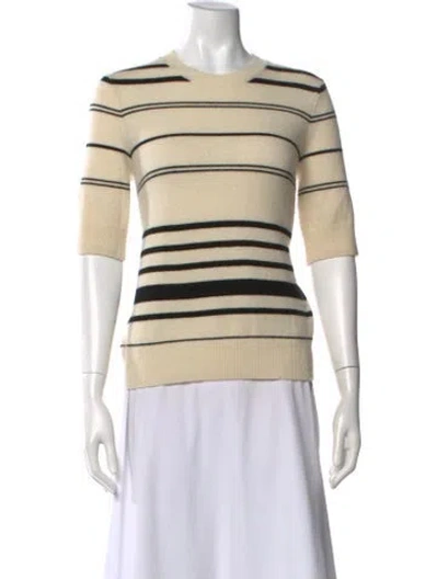Pre-owned Frame Wool Striped Sweater In Neutral