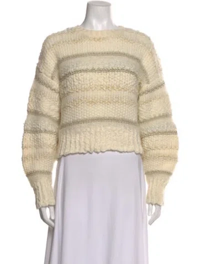 Pre-owned Frame Wool Striped Sweater In Neutral