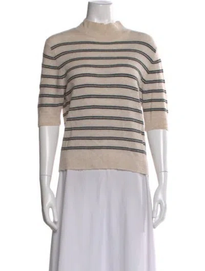 Pre-owned Frame Wool Striped Sweater In Neutral