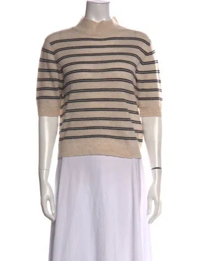 Pre-owned Frame Wool Striped Sweater In Neutral