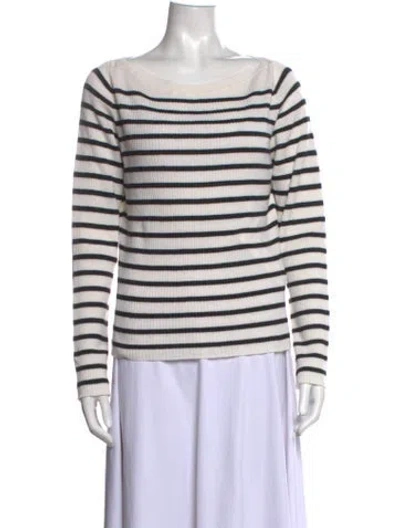 Pre-owned Frame Wool Striped Sweater In Neutrals