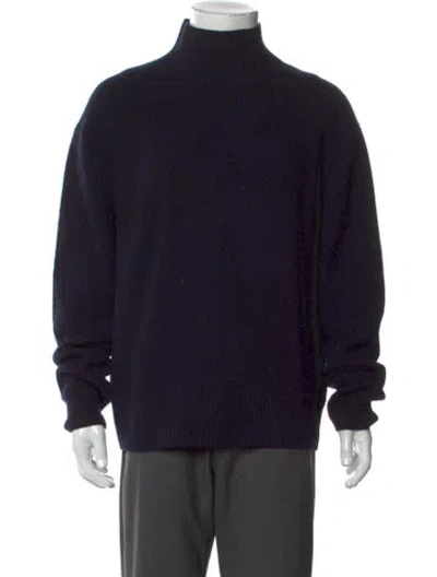 Pre-owned Frame Wool Turtleneck Pullover In Blue