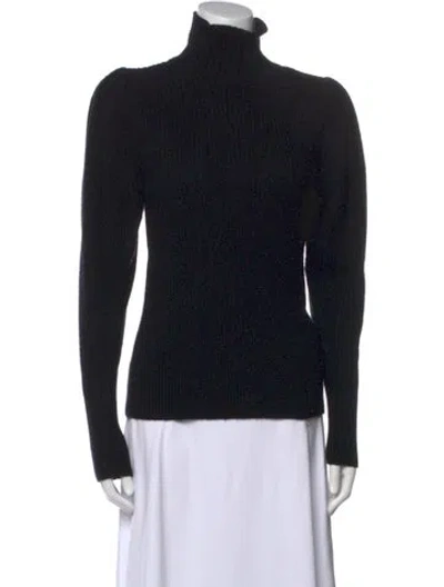 Pre-owned Frame Wool Turtleneck Sweater In Black