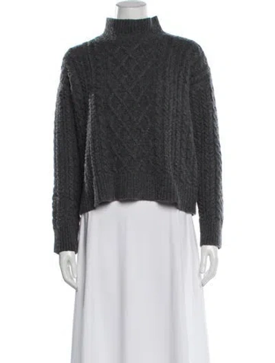 Pre-owned Frame Wool Turtleneck Sweater In Gray