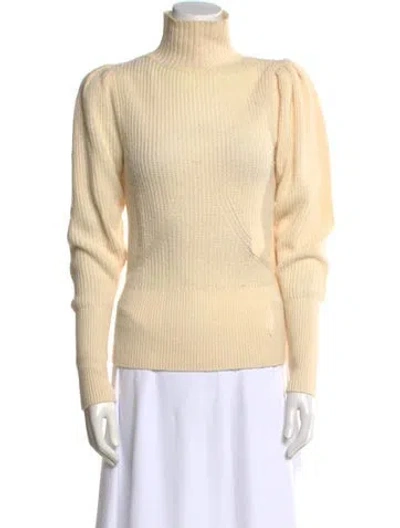 Pre-owned Frame Wool Turtleneck Sweater In Neutral