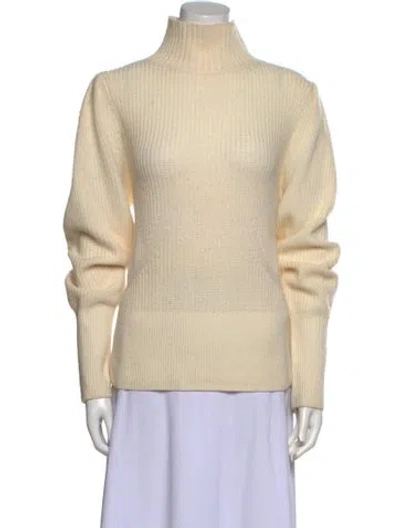 Pre-owned Frame Wool Turtleneck Sweater In Neutral