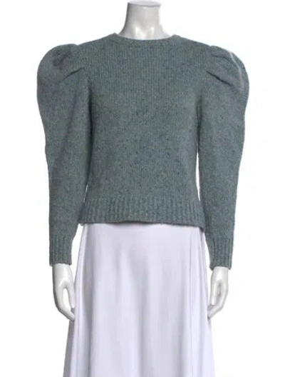 Pre-owned Frame Wool Tweed Pattern Sweater In Blue