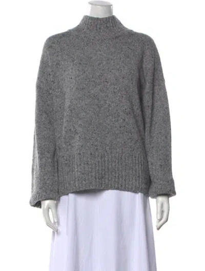 Pre-owned Frame Wool Tweed Pattern Sweater In Grey