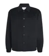 Frame Wool Twin-pocket Overshirt In Black