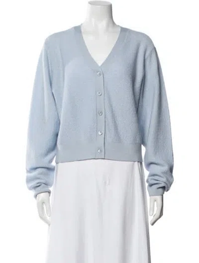 Pre-owned Frame Wool V-neck Sweater In Blue