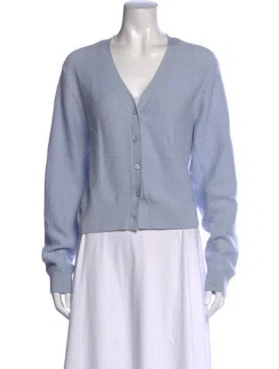 Pre-owned Frame Wool V-neck Sweater In Blue