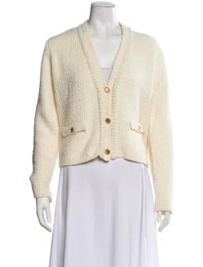 Pre-owned Frame Wool V-neck Sweater In Neutral
