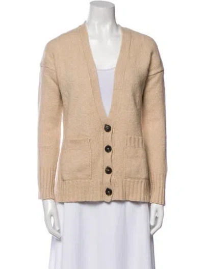 Pre-owned Frame Wool V-neck Sweater In Neutral