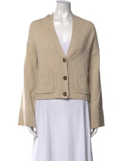 Pre-owned Frame Wool V-neck Sweater In Neutral