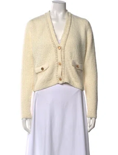 Pre-owned Frame Wool V-neck Sweater In Neutral