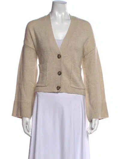 Pre-owned Frame Wool V-neck Sweater In Neutrals