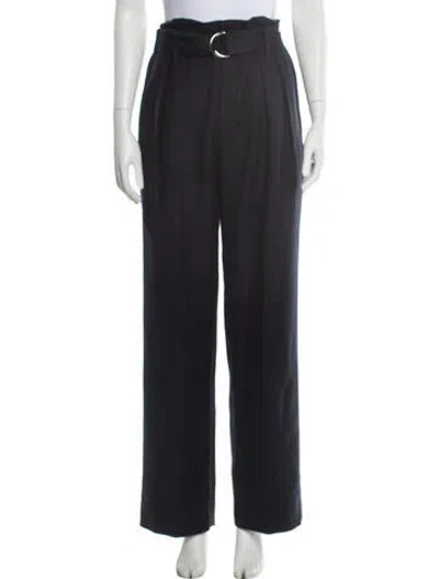 Pre-owned Frame Wool Wide Leg Pants In Black