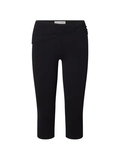 Frame X Alexandra Leclerc Casino Capri Trousers In Black