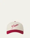 Frame X Alexandra Leclerc Le Rocher Baseball Cap In Red Multi