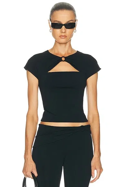 Frame X Alexandra Leclerc The Casino Top In Black