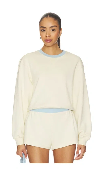 Frame X Alexandra Leclerc The Monte Carlo Sweatshirt In Neutral