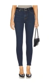 Frame The Pencil High-rise Skinny Jeans In Blue