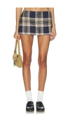 Frame X Amelia Gray Checkmate Skirt In Multi