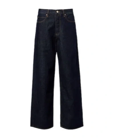 Frame X Amelia Gray Detour Barrel-leg Jeans In Black