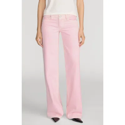 Frame X Amelia Gray The Gray Relaxed Bootcut Jeans In Pink