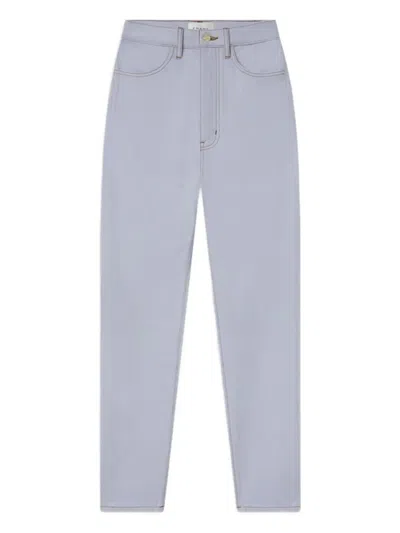 Frame X Carolina Herrera Tapered Jeans In White