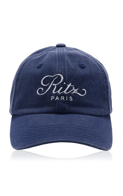 Frame X Ritz Cotton Baseball Hat In Navy