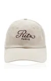 Frame X Ritz Cotton Baseball Hat In Neutral