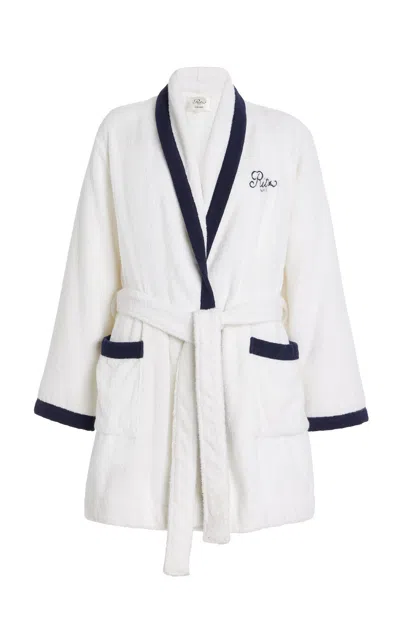Frame X Ritz Cotton Terry Bathrobe In White