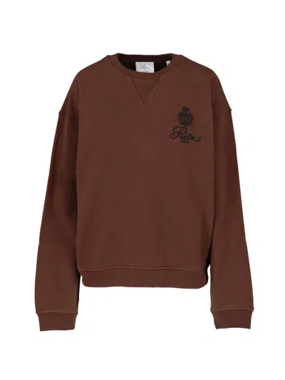 Frame X Ritz Logo-sweatshirt In Braun