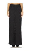 Frame X Ritz Silk Pajama Pants In Black