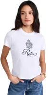 Frame White T-shirt With Ritz Paris Logo On The Front In Cotton Woman In White