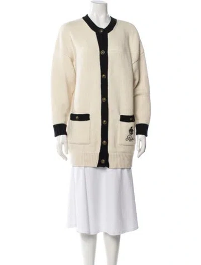 Pre-owned Frame X Ritz Paris Cashmere Colorblock Pattern Sweater In Neutral