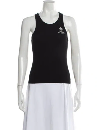 Pre-owned Frame X Ritz Paris Crew Neck Sleeveless Top In Gray